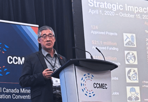 Ed Suzuki, Program Manager of MMDF, delivers presentation.